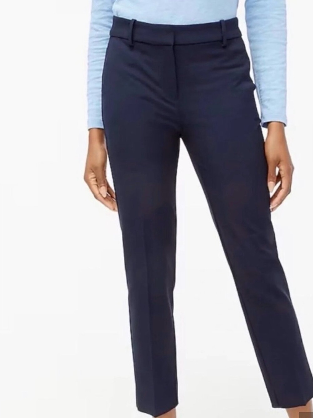 J. Crew Factory Navy Cropped Slim Pants